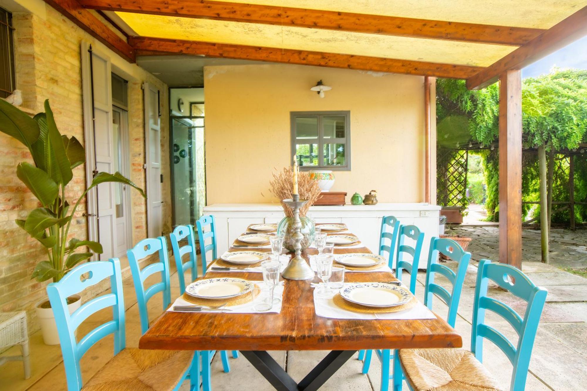 Grande Villa Storica Per Vacanze Con Giardino Privato E Piscina Ostra Dış mekan fotoğraf